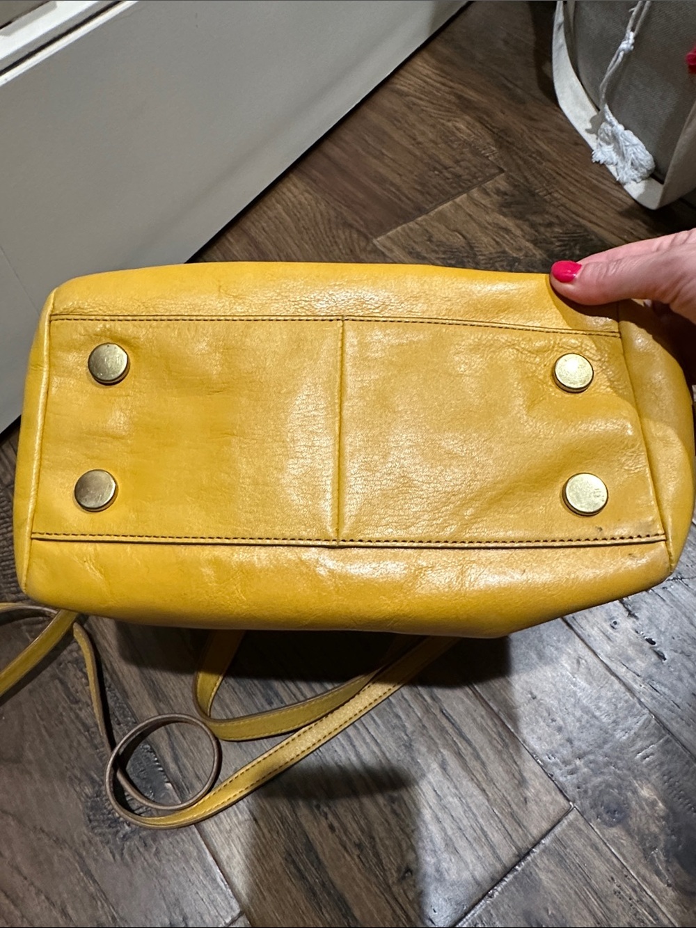 Fossil Yellow Leather Double-Handle Sydney Satchel - Picture 2 of 8